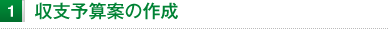 収支予算案の作成